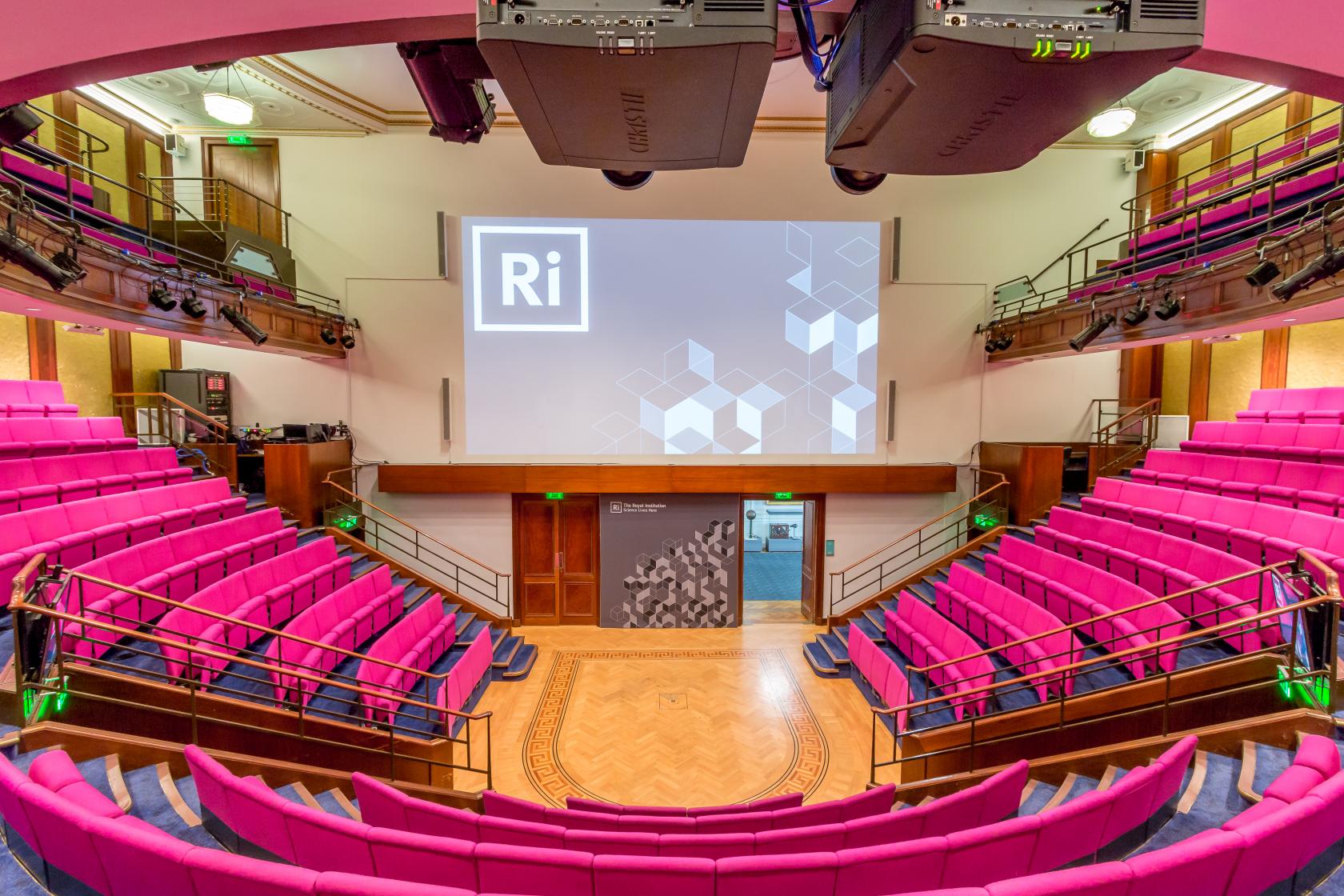 The Royal Institution's 400-seat theatre is familiar to those who watch the Ri Christmas Lectures.