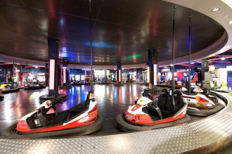Looking for an off-site event idea? Namco Funscape is the perfect venue with bumper cars and other fun features for your entertainment.