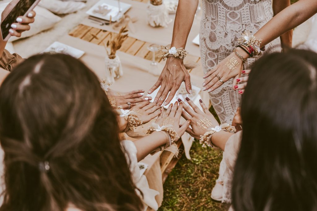 Commemorate the bachelorette party with matching tattoos