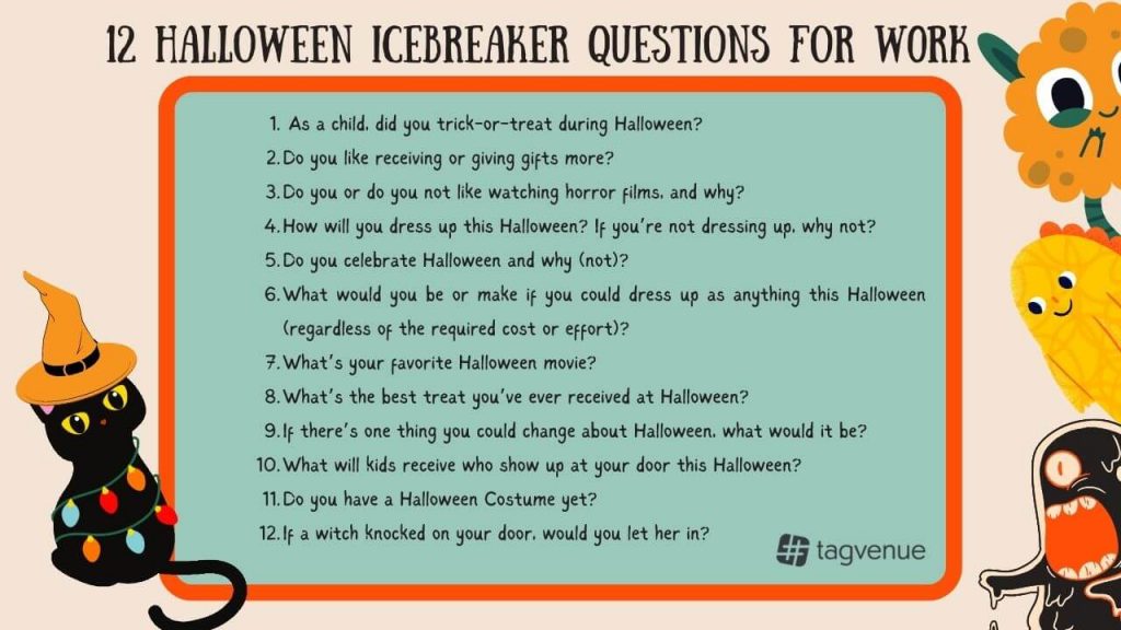 Tagvenue Halloween Free Icebreaker Questions