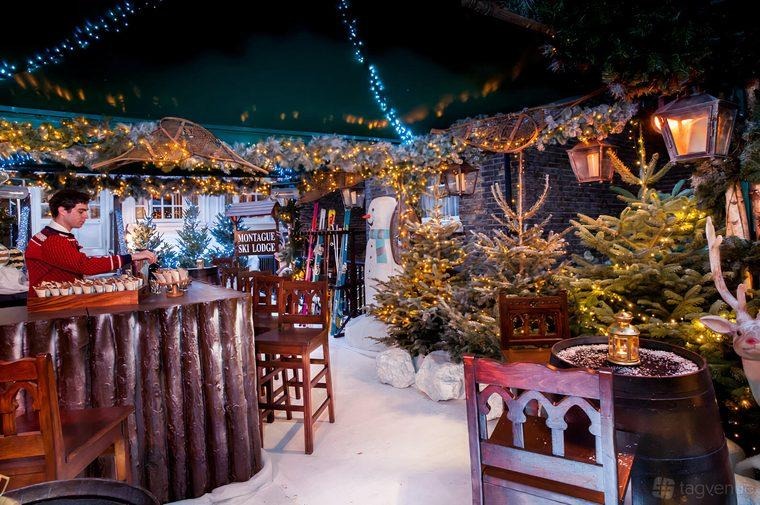 The Christmas Party at The Montague on the Gardens, London,