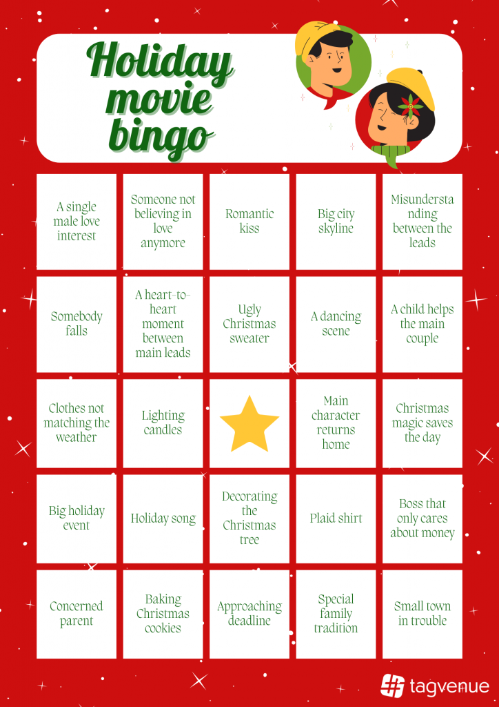 Holiday Movie Bingo 1