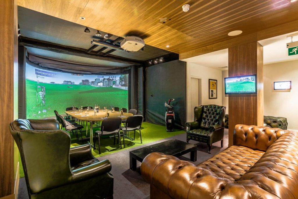 You can enjoy indoor golf all year around at Urban Golf Smithfield, London.