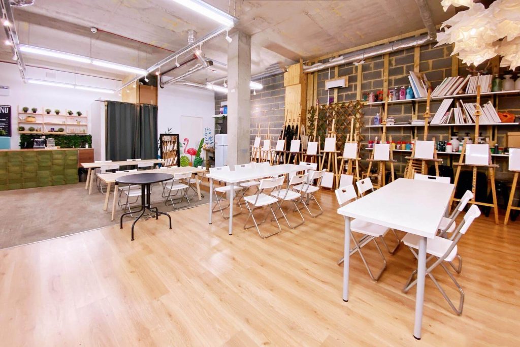 Unleash your creativity at a painting party at Studio 239 near Bethnal Green Station.