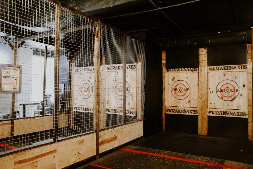 axe throwing venue kraken axes washington dc