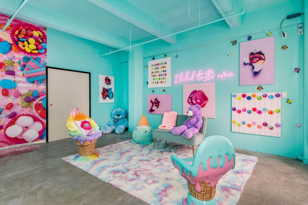 candy land themed event space