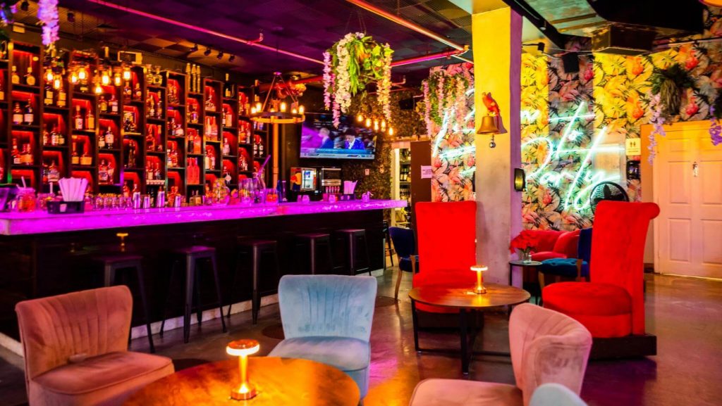 colourful brazilian restaurant for carnival