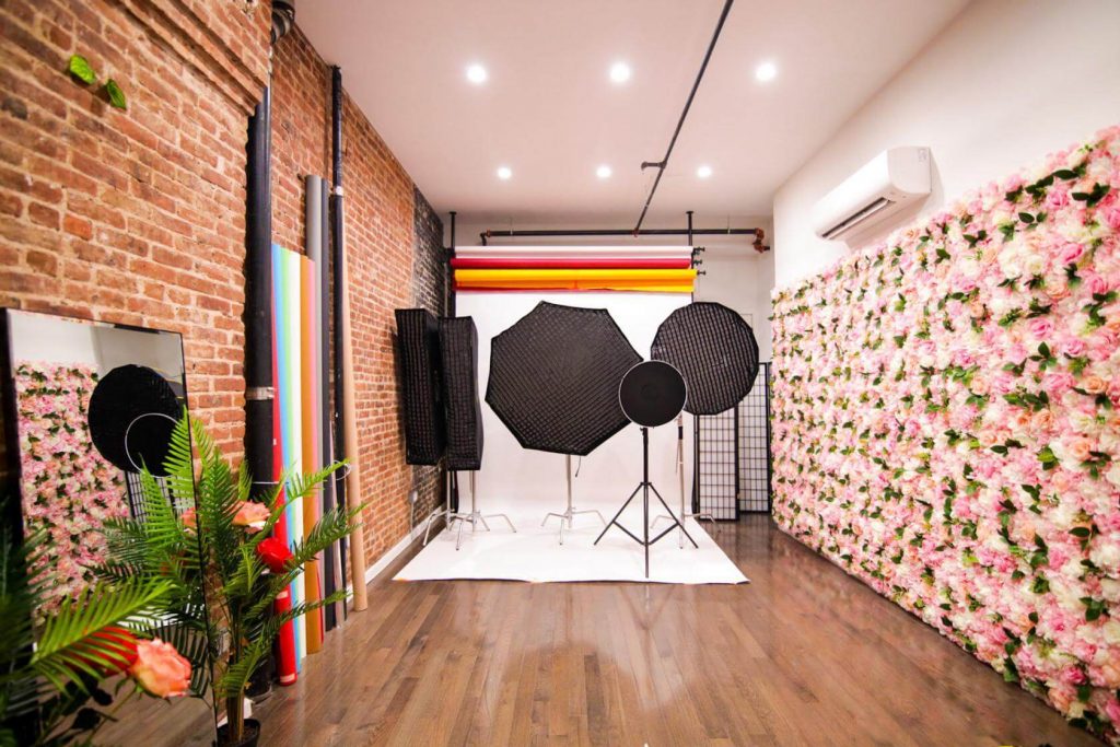 an inside of a photography studio 