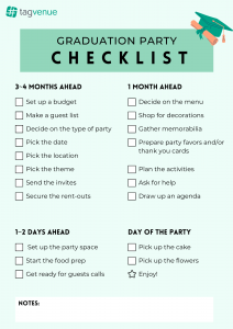 graduation party checklist 1
