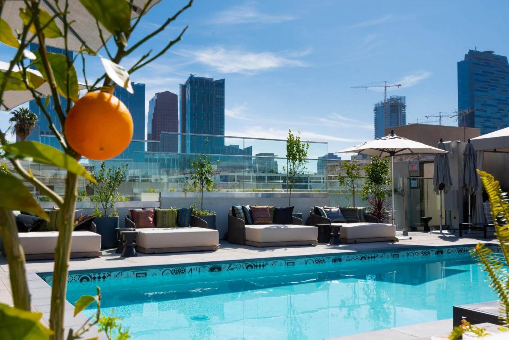 outdoor pool on the roof