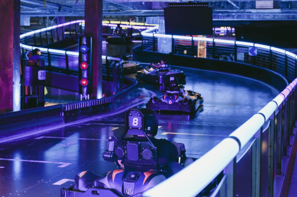 indoors go-karting track