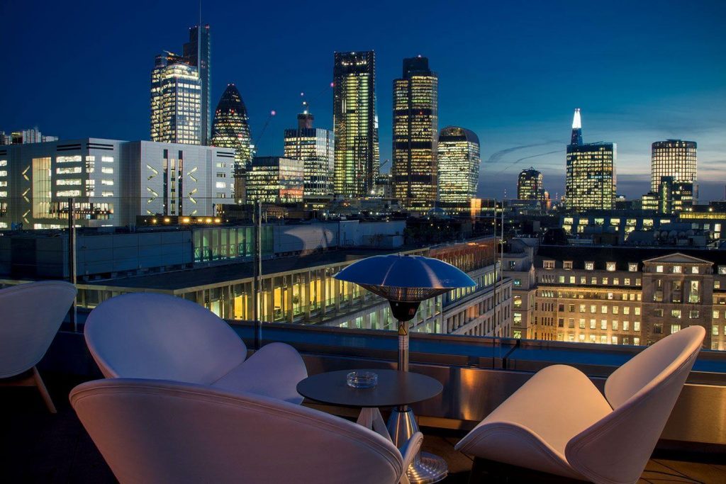 rooftop view of the city