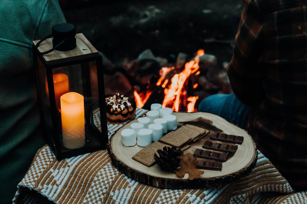 smores making outdoor party idea