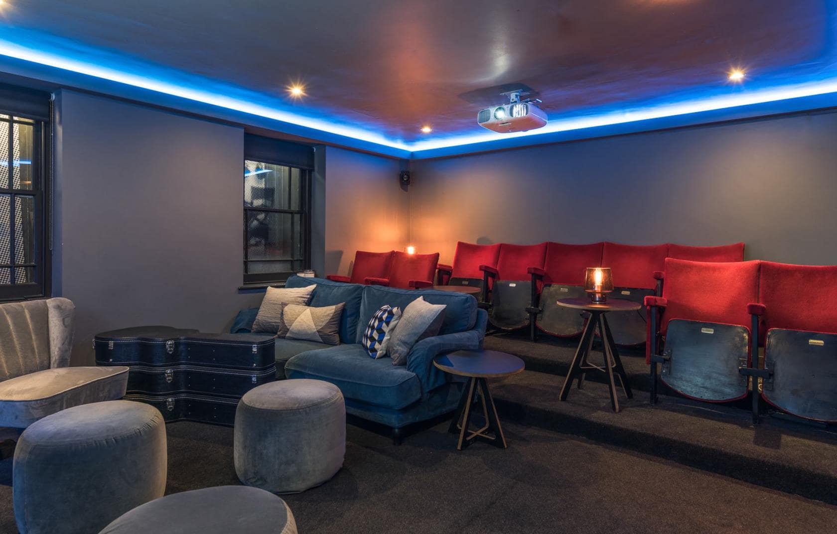 cosy private screening room in London