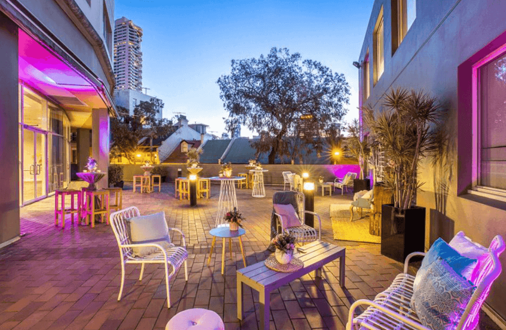 a colourful outdoor venue in Sydney