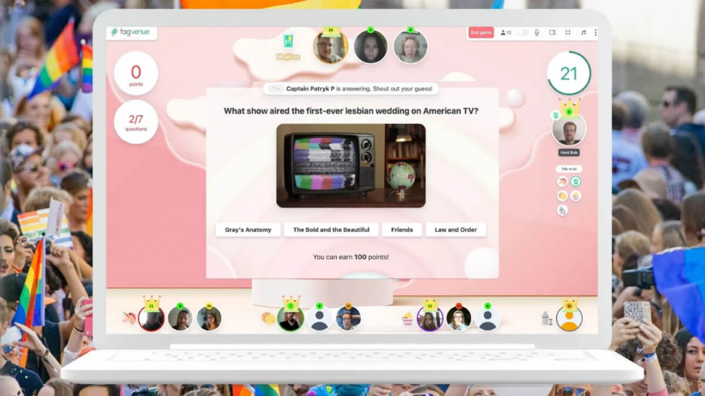Pride Trivia for virtual and hybrid teams
