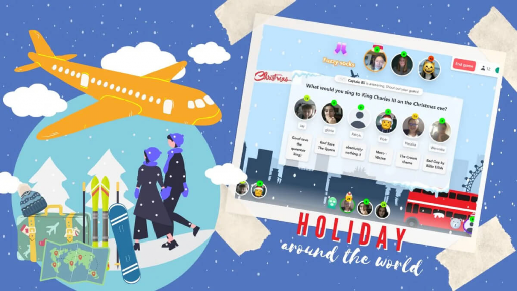Around the world, virtual icebreaker for holiday season