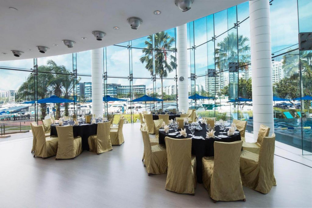 a wedding venue with big big windows in Singapore 
