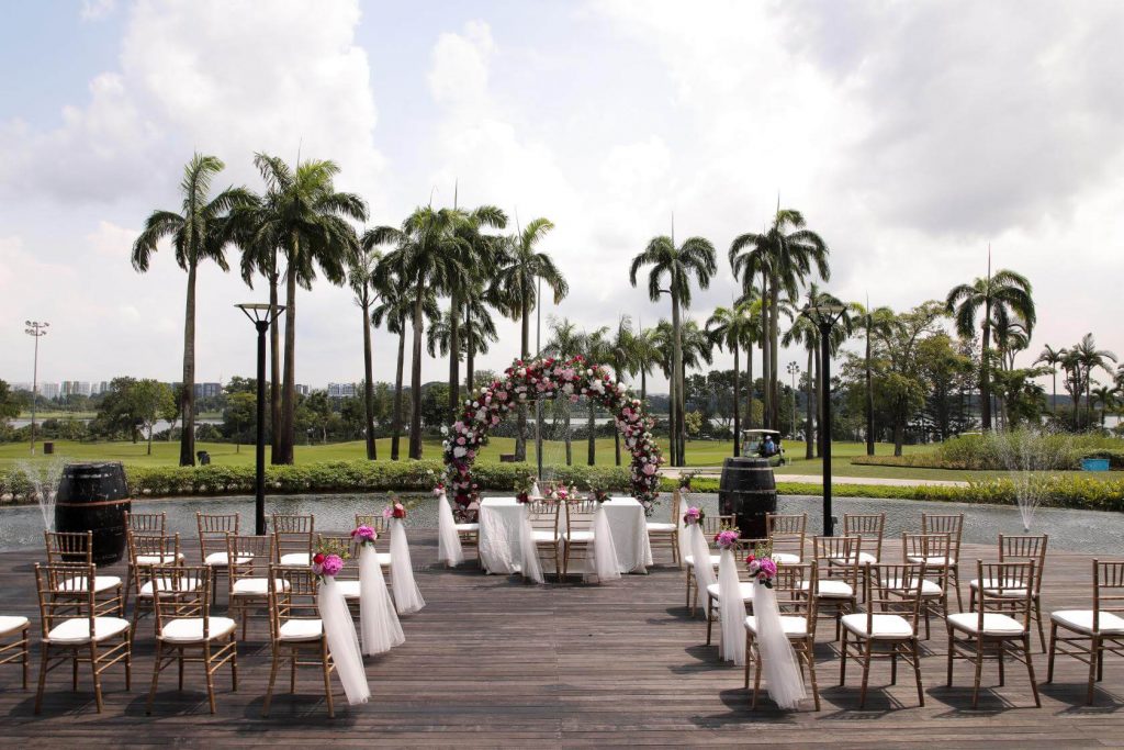 an outdoor wedding venue in Singapore 