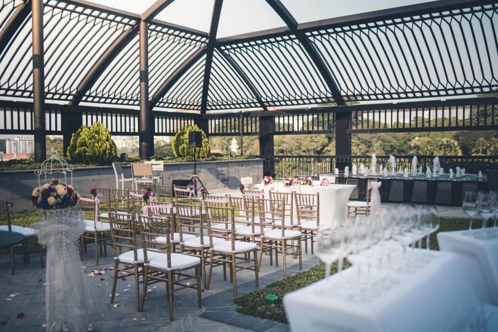 a rooftop wedding venue in Singapore 