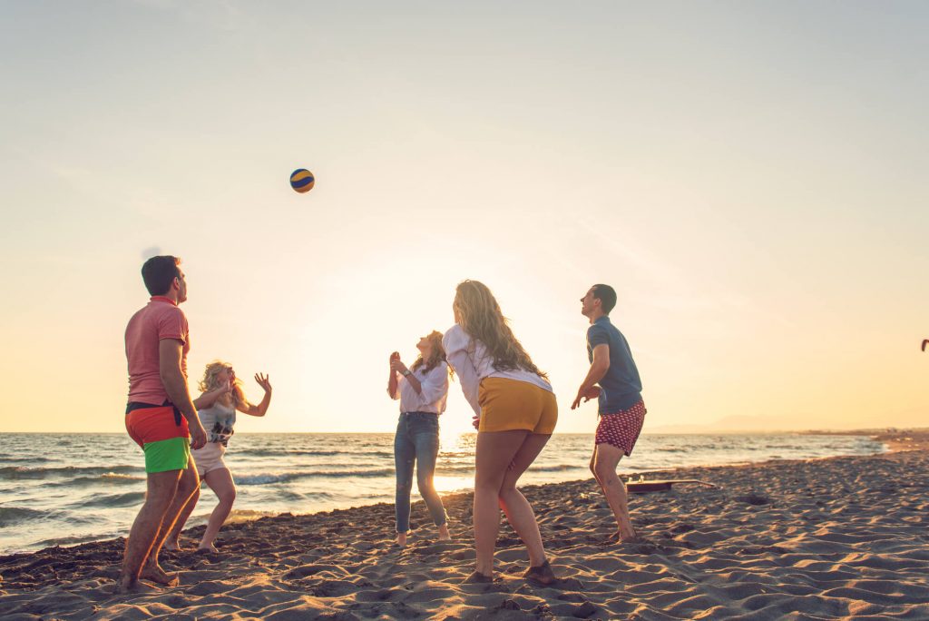 summer birthday activities beach ball