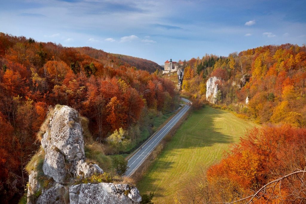 Polish golden fall in the mountains