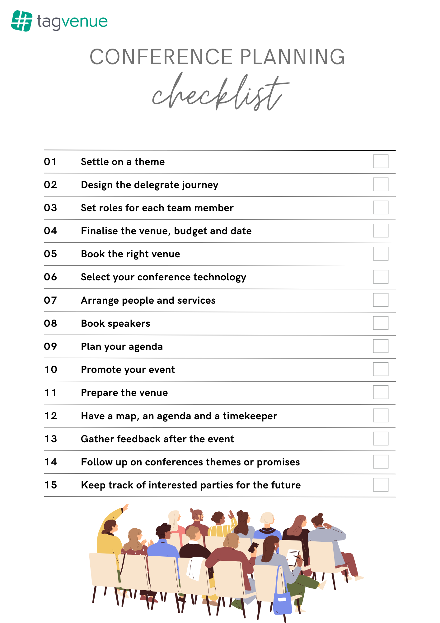 Conference Planning Checklist for 2024 Tagvenue Blog