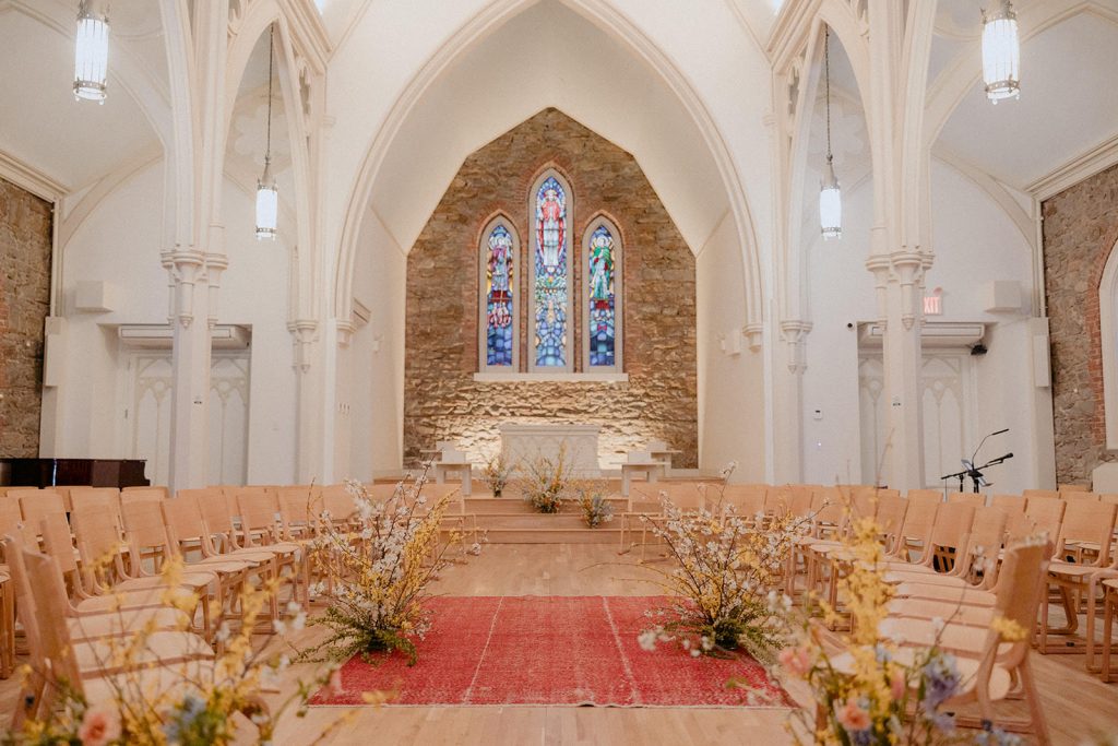 sanctuary room church unique spaces in the usa with high ceilings and stained glass windows