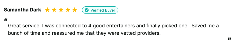 reviews from Tagvenue users 