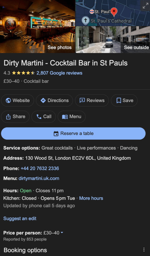 Google Business listings for venues - marketing strategies