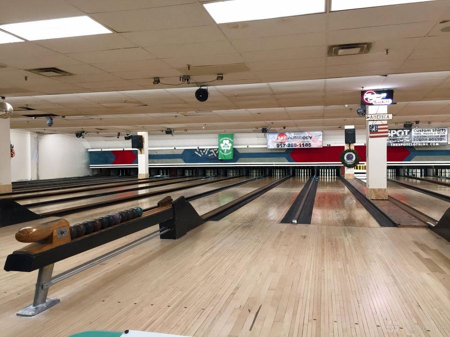 Bowling alley at southie bowl candlepin boston usa