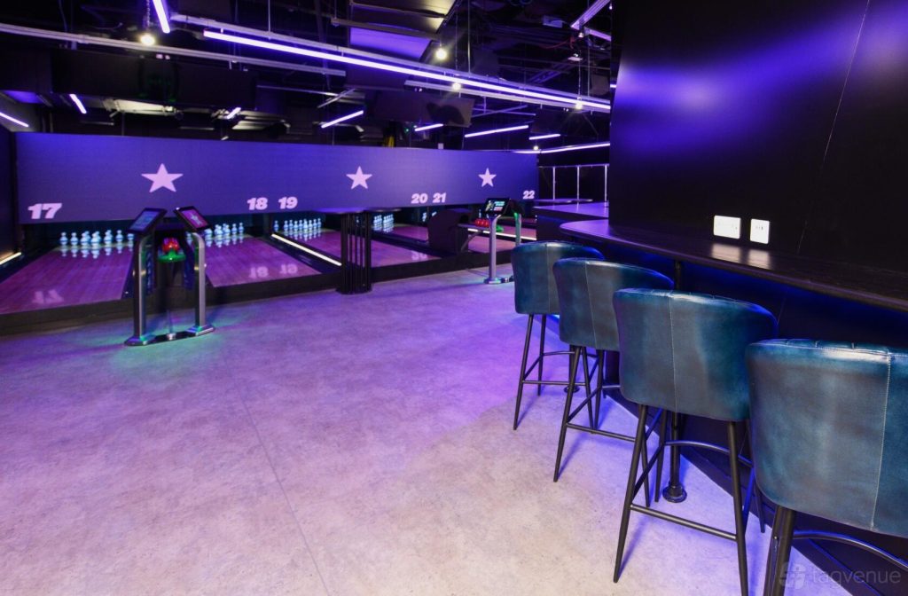 Duckpin Lounge at London O2 Hollywood Bowl London O2 Hollywood Bowl.