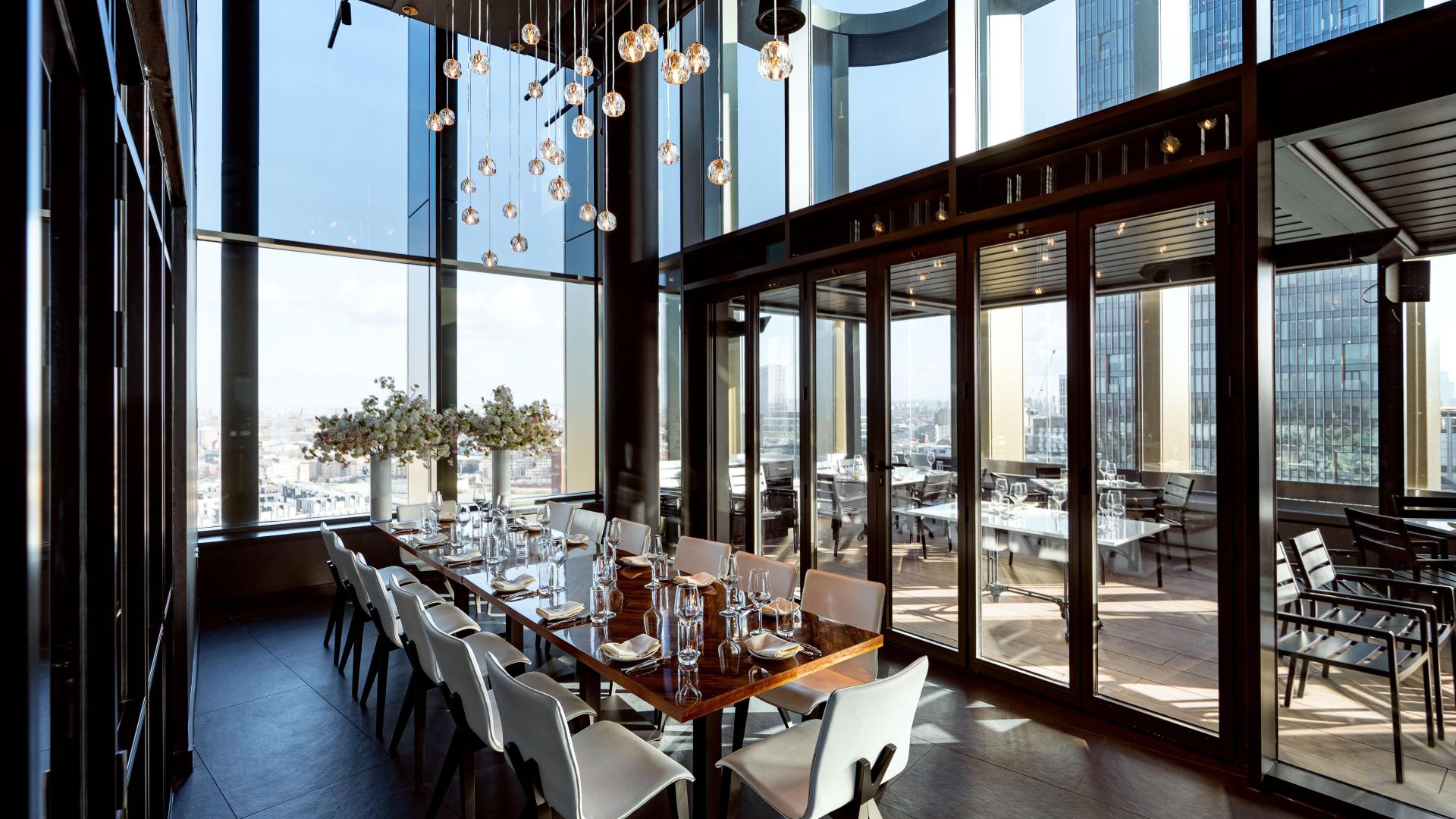 Private Dining Rooms with a View for Hire in London