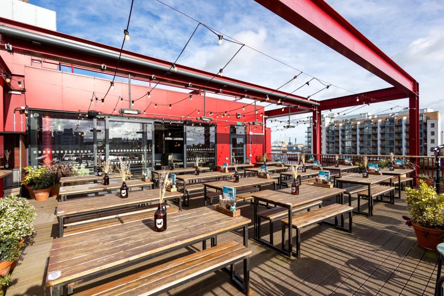 First Floor Terrace at BrewDog Outpost Dublin