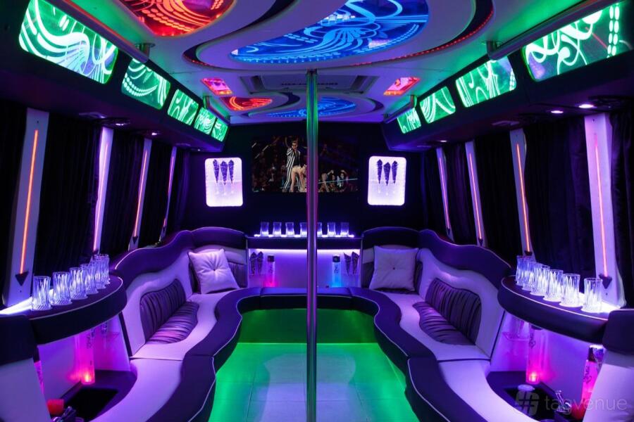 25 Passenger Party Bus at Long Island Limo Service - 7 Star Limo