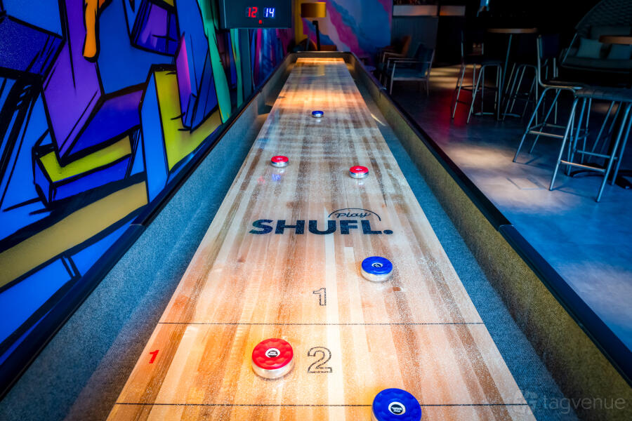 Shuffle, Foosball & Throw at