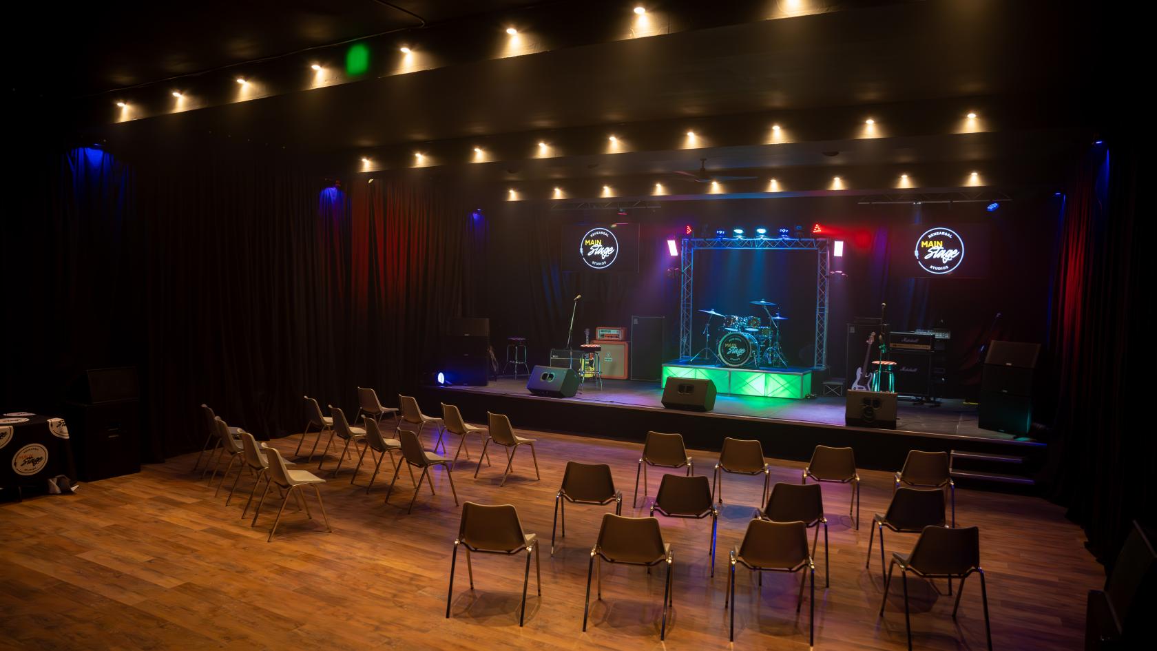 Showcase Room at Main Stage Rehearsal Studios at Hamilton’s premier music venue!