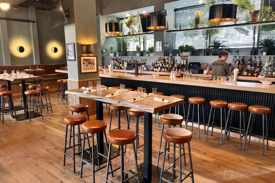Inside Dining Room Space at The Rutherford