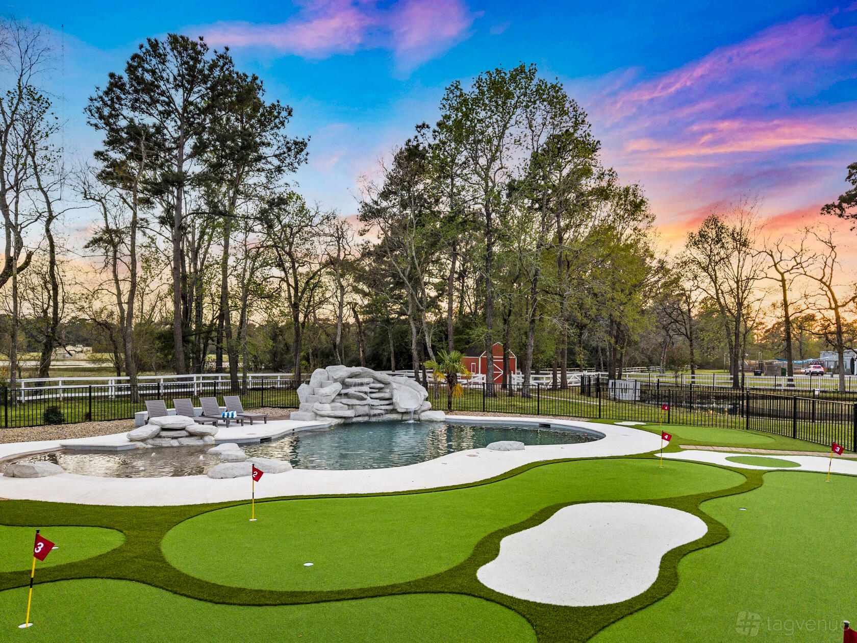 Goolf Pool Outdoor Gazebo, Pool and Golf - The Lux at West Lane Event and Stay ...