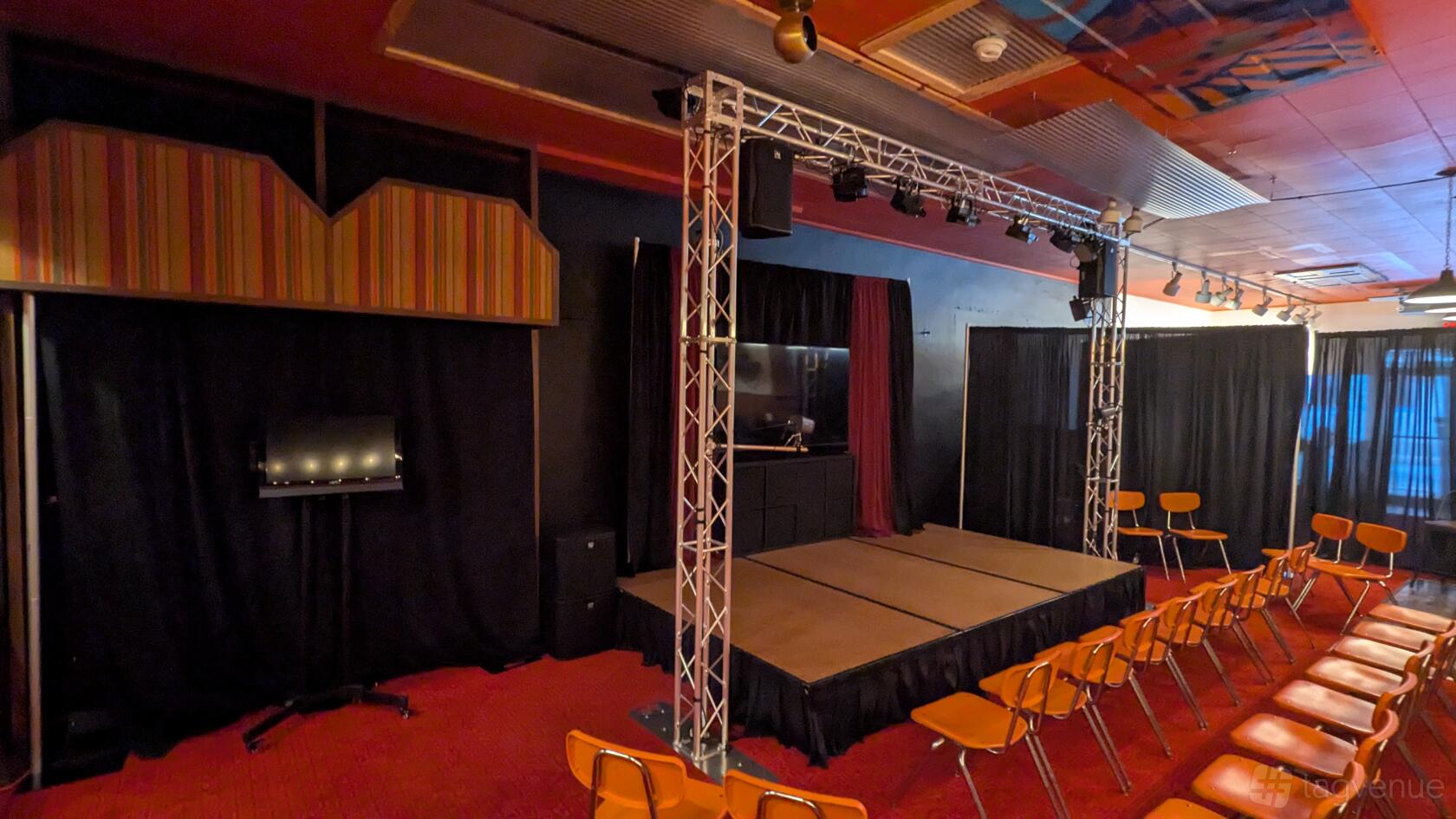 Unique Theater Space & Stage - Poduty Live's Podcast Theater & Studio ...