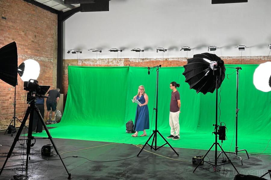 Giant Green Screen at