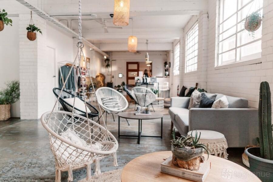 Entire Studio + Lounge at Luxe Yoga & Fitness
