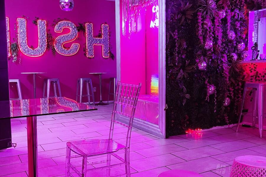 Longe Part The Pink Tropics Party Lounge - Hush Events - Event Venue Rental ...