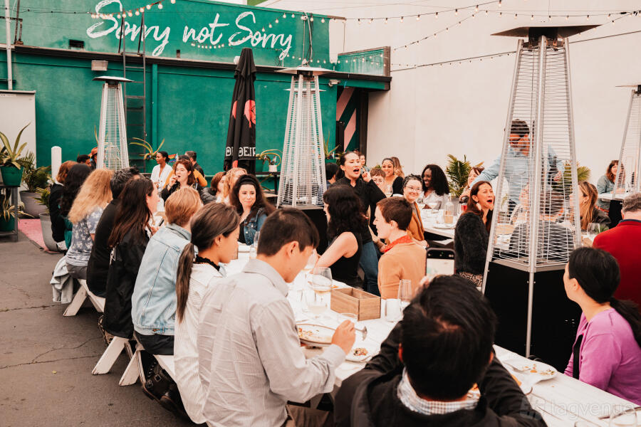 Outdoor Sorry Big Trendy Patio - Sorry Not Sorry, LA - Event Venue Rental - Tagvenue.com