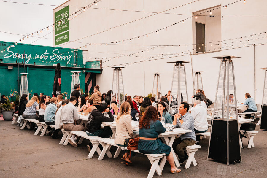 Outdoor Sorry Big Trendy Patio - Sorry Not Sorry, LA - Event Venue Rental - Tagvenue.com
