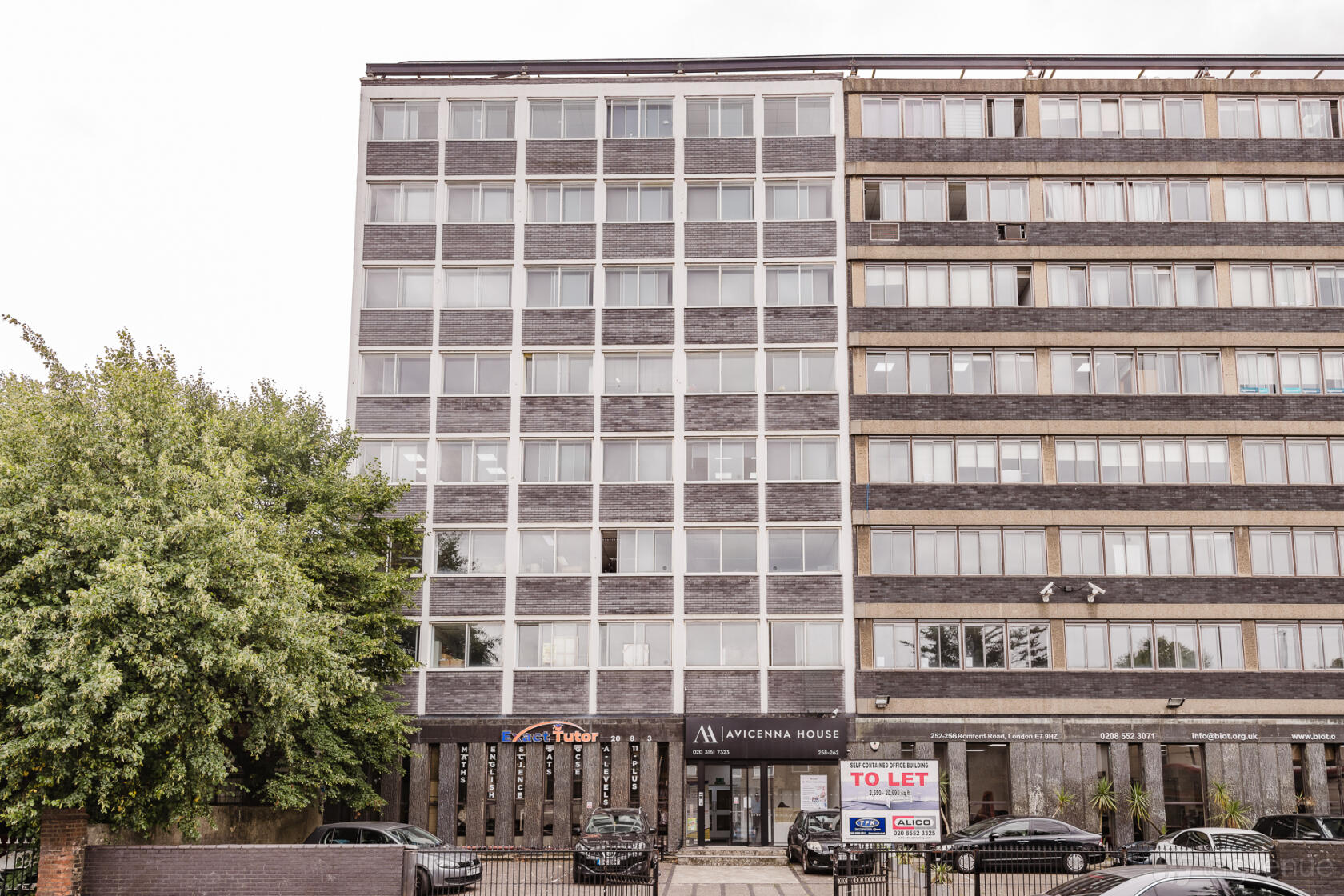 Avicenna House — exterior at 258–262 Romford Road, Forest Gate