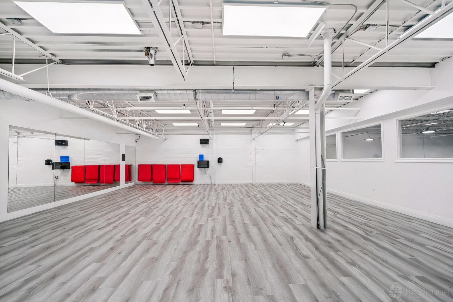 Large Yoga Fitness Studio at Club 1 Studios at Club 1 Studios