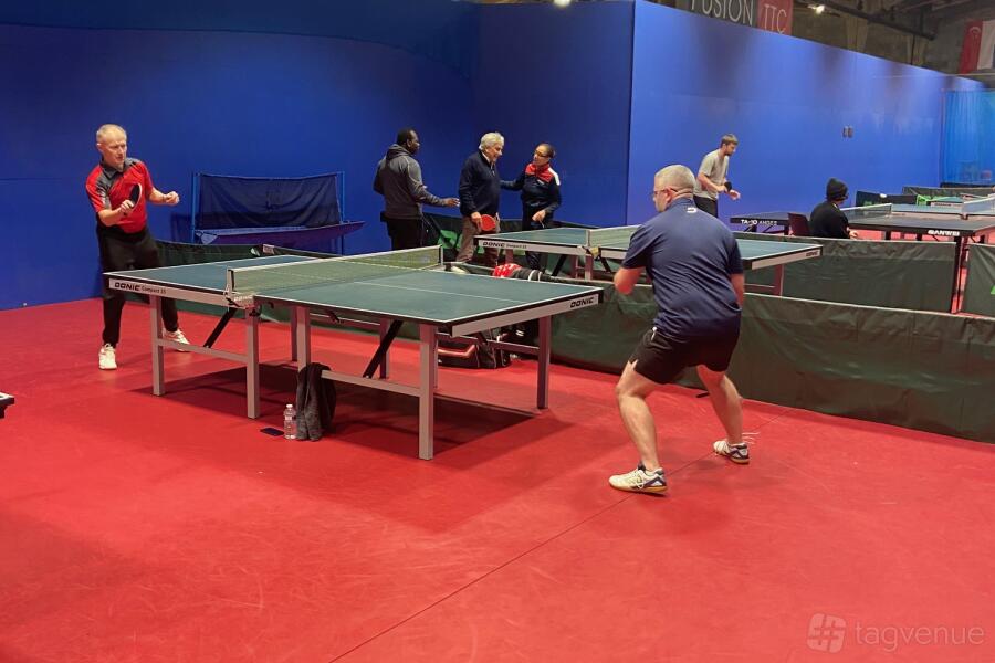 Table Tennis Racket Court Table Tennis Court 1 - The Thunderdome - Event Venue Hire - Tagvenue.com