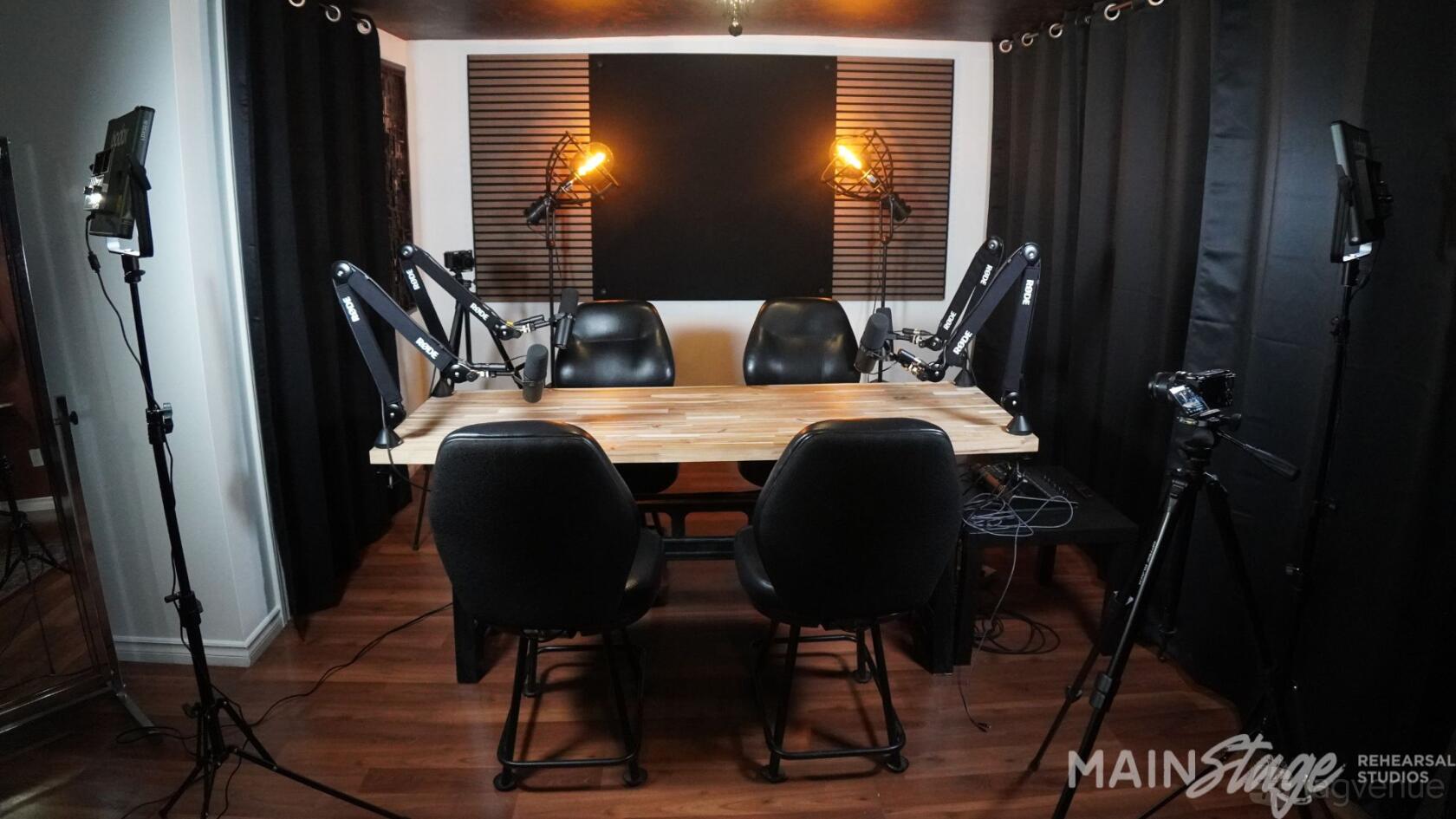 Podcast Studio at Main Stage Rehearsal Studios at Hamilton’s premier music venue!