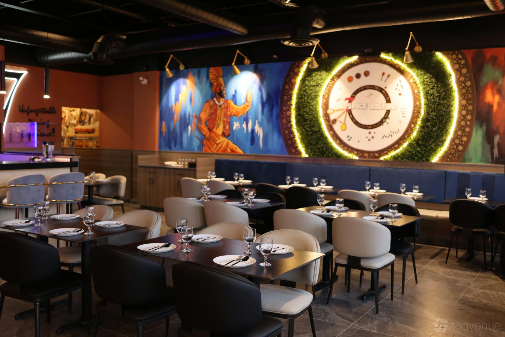Semi-Private Dining at 7 Spice Bistro Mississauga at 7 Spice Bistro Mississauga